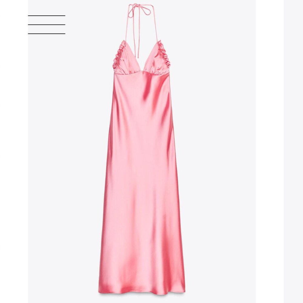 Zara Satin Effect Dress